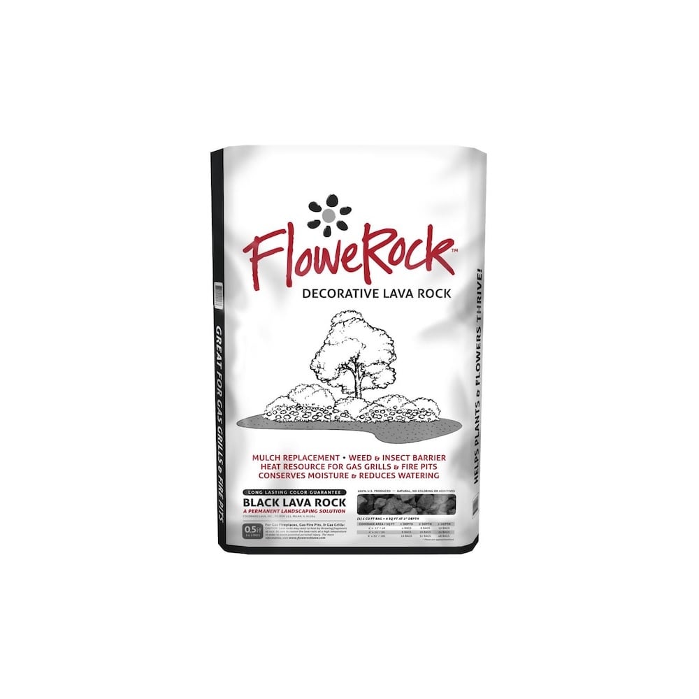 FloweRock Black & Red Lava Rock Blend, .5 cu ft - 2BRN-M