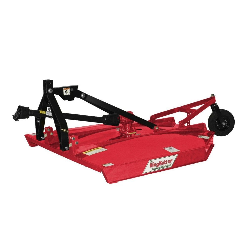 King Kutter 6' Flex Hitch Rotary Kutter and 40 HP Gearbox, Red - L-72-40-P6-FH-RP