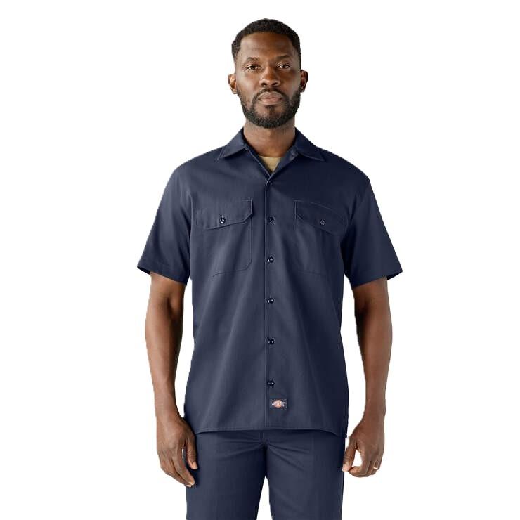 Chevrolet Retro Patch Dickies Short Sleeve Work Shirt Heartbeat Of America S-5X