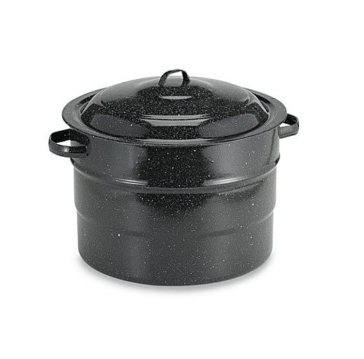 Granite Ware 21.5 qt Water Bath Canner with Rack, Black