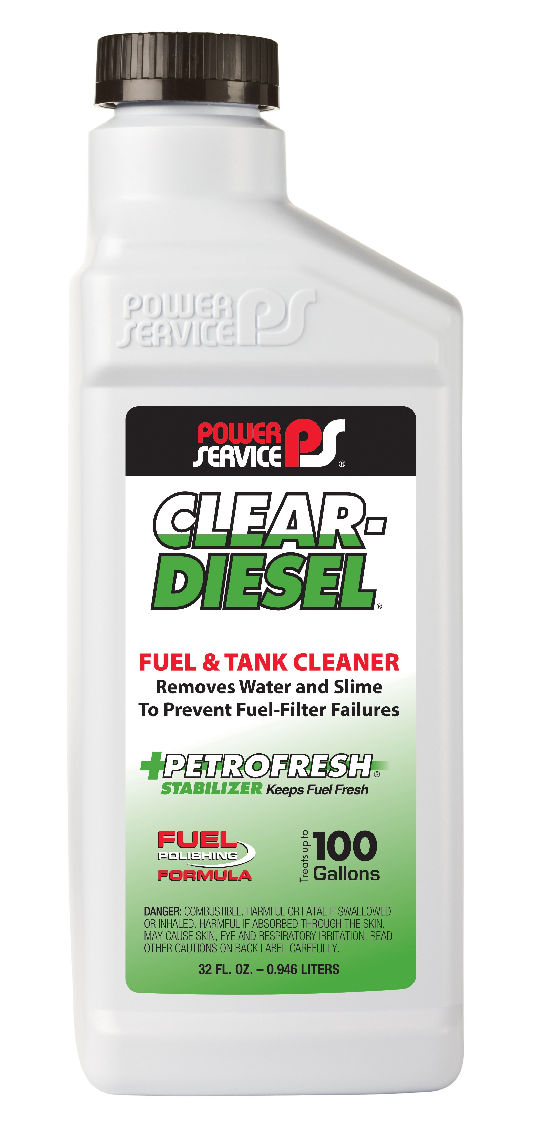Power Service Products Clear Diesel Fuel & Tank Cleaner, 32 oz - 09225-09