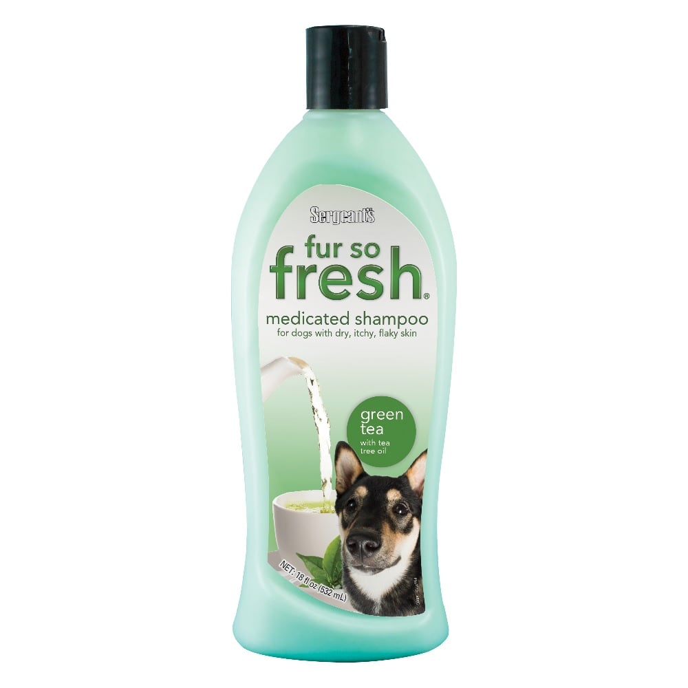 Fur-So-Fresh Medicated Dog Shampoo, Green Tea with Tea Tree Oil, 18 oz. Bottle