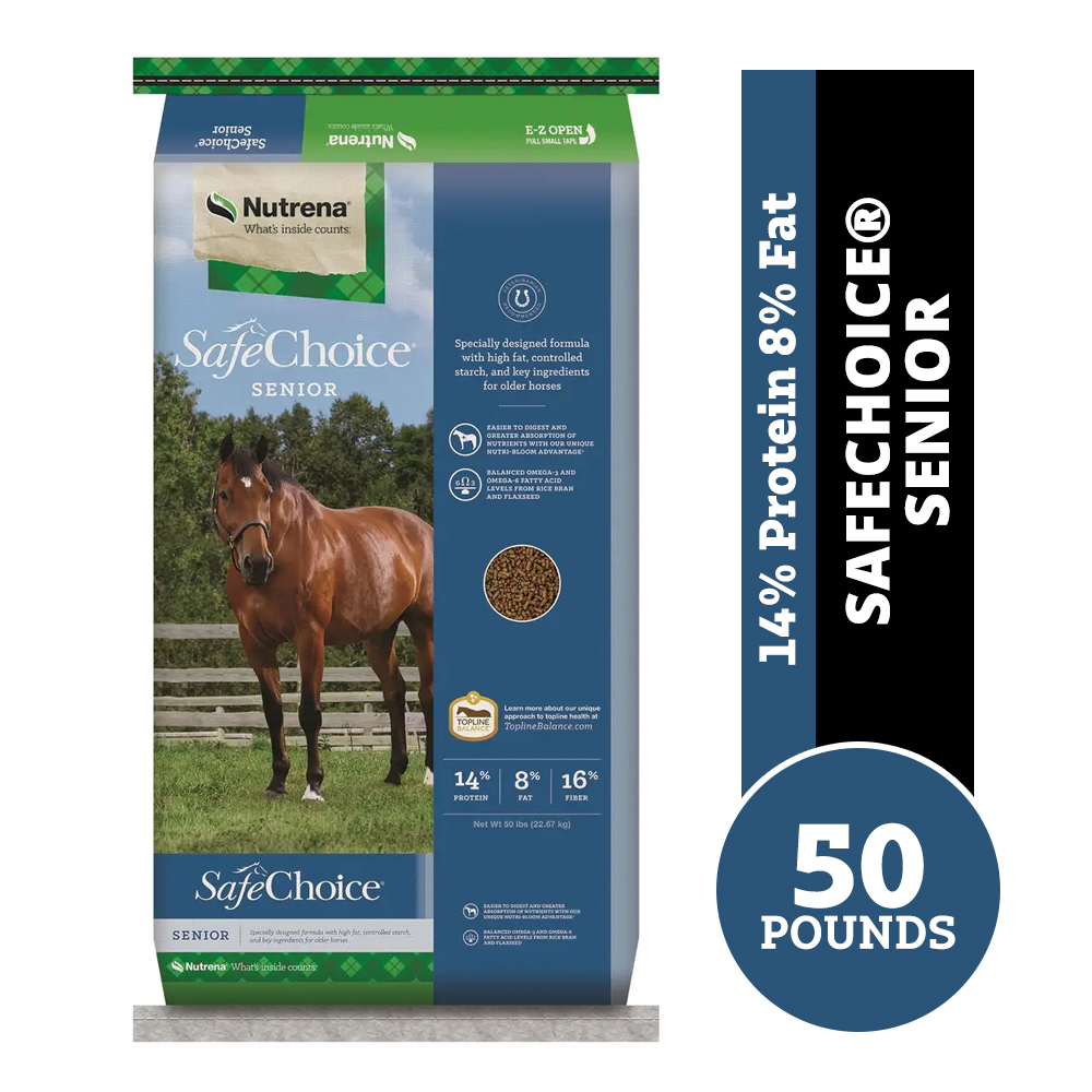 Nutrena SafeChoice® Senior Horse Feed, 50 lb. Bag