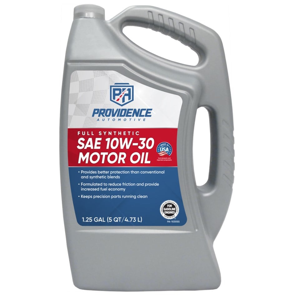 Providence Automotive Oil Full Synthetic 10W30, 5 Quart - PA-10305S