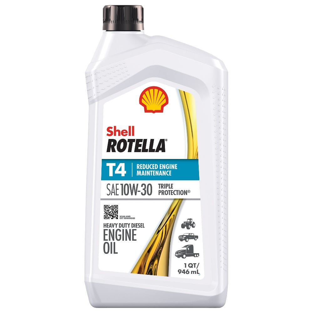 Shell Rotella T4 10W-30 Motor Oil, 1 Quart -550049485