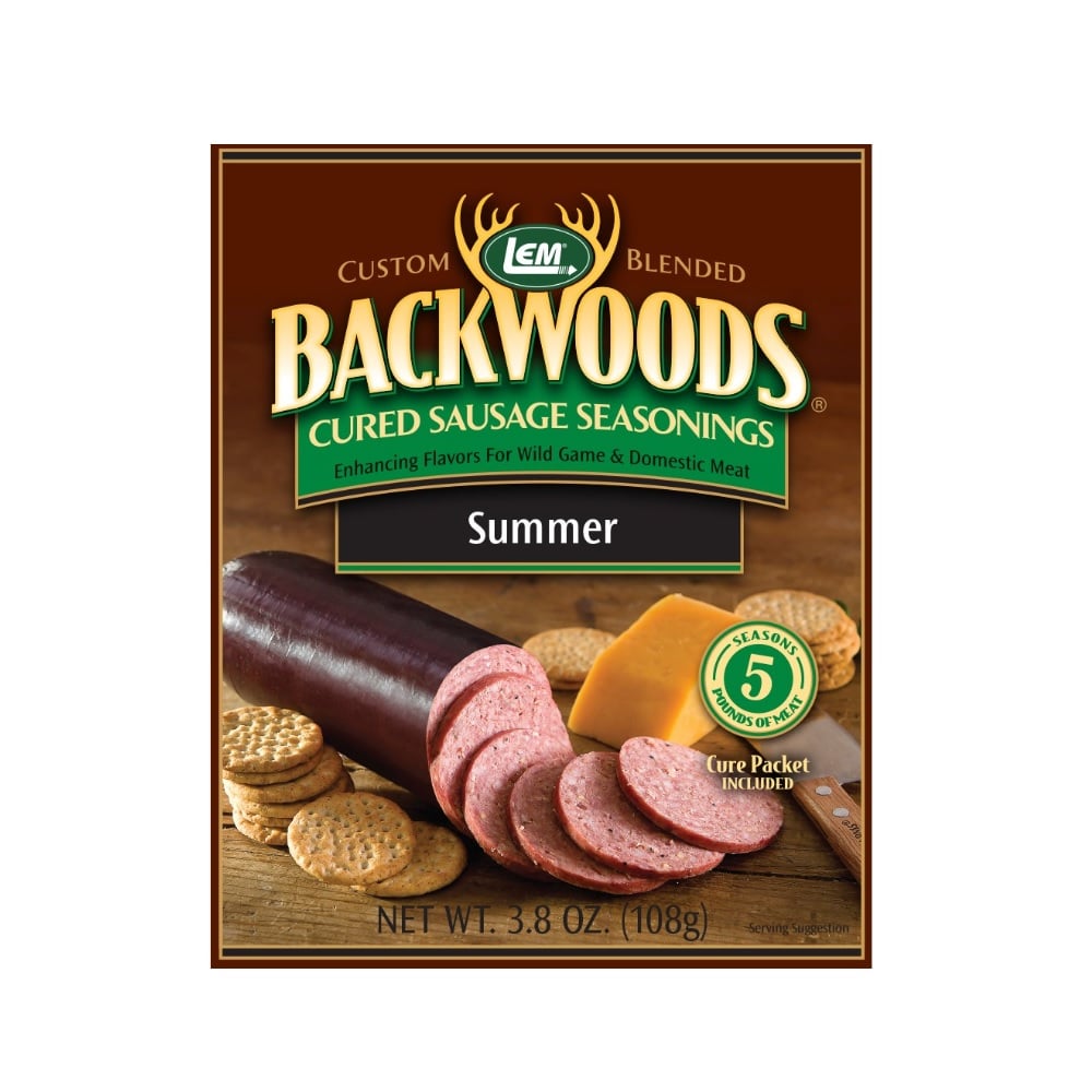 L.E.M Backwoods® Summer Sausage Cured Sausage Seasoning, 3.4 oz. Packet