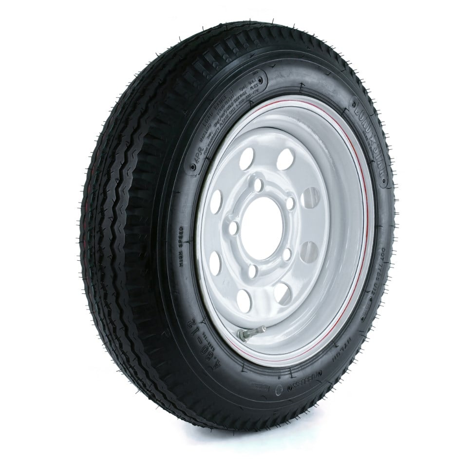 Kenda Loadstar Trailer Tire and 5-Hole Mod Wheel - 4.80-12 LRB