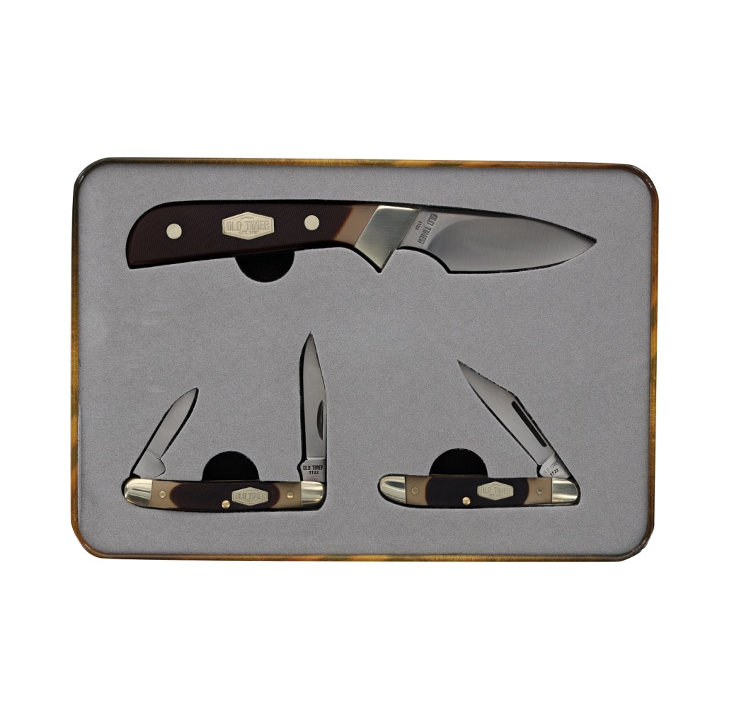 Old Timer 3 Piece Knife Set with Tin - 1200627