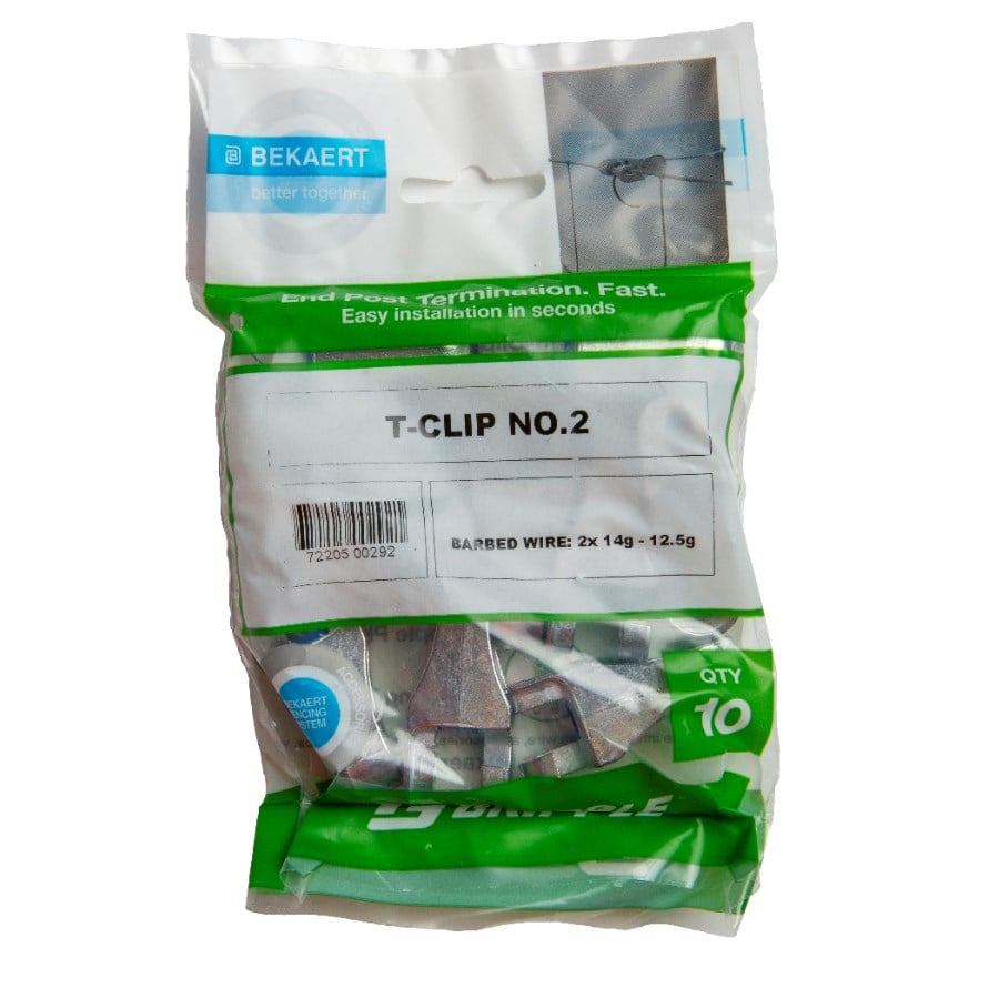 Gripple Wire T-Clip #2 10-7.5G  (10 Count Bag) - 288546