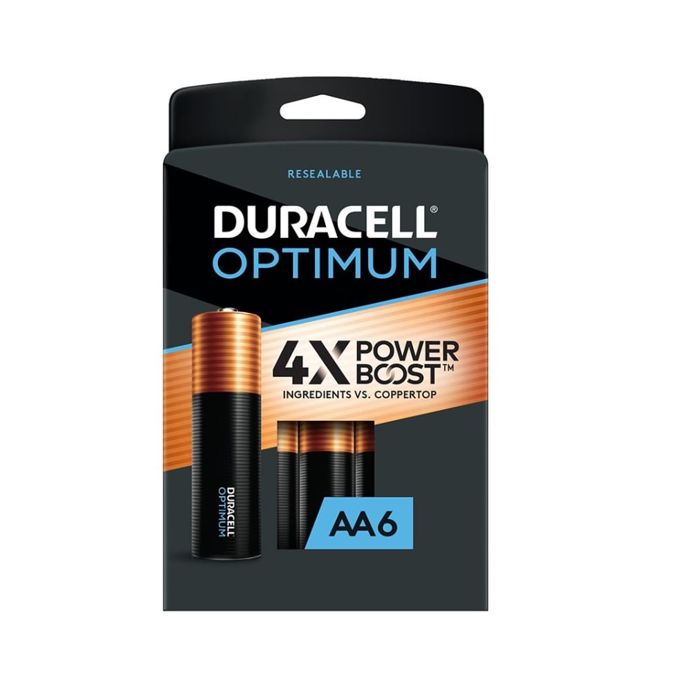 Duracell Optimum AA Batteries, 6 Pack