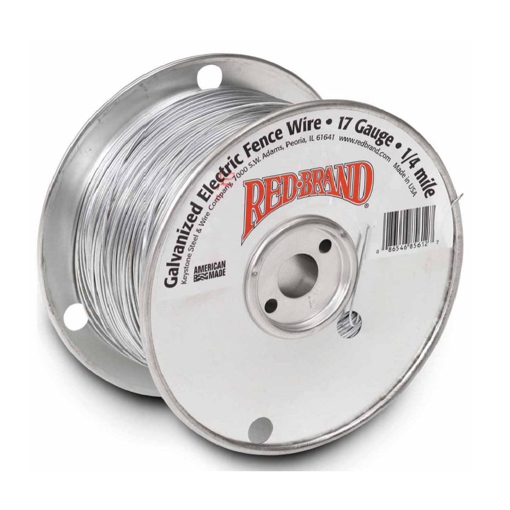 Red Brand Galvanized Electric Fence Wire 17 Gauge - 1/4 Mile - 85612