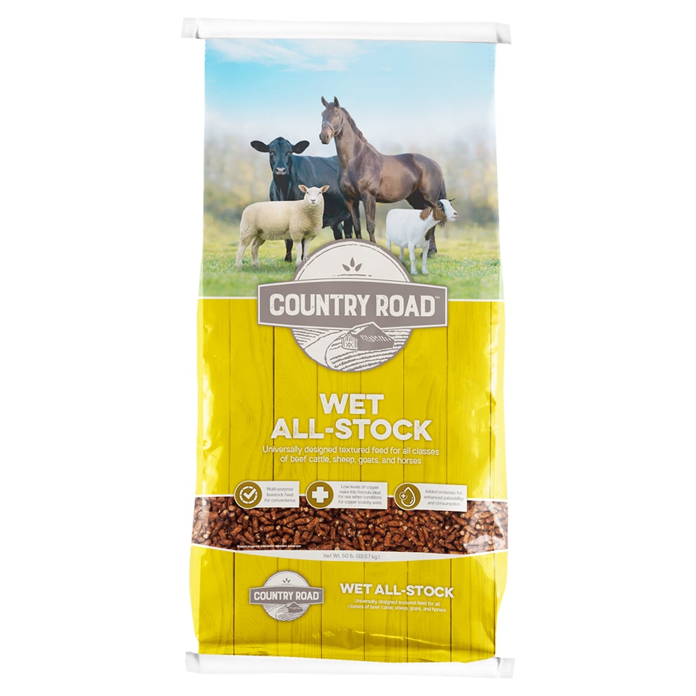 Country Road Wet All Stock 11% Protein Feed, 50 lb. Bag