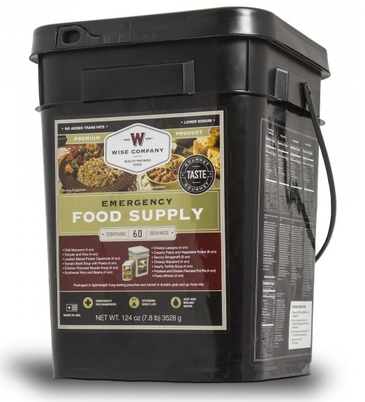 Wise Company 60 Serving Entree Only Emergency Food Supply Bucket 01 16 01 160 NEW