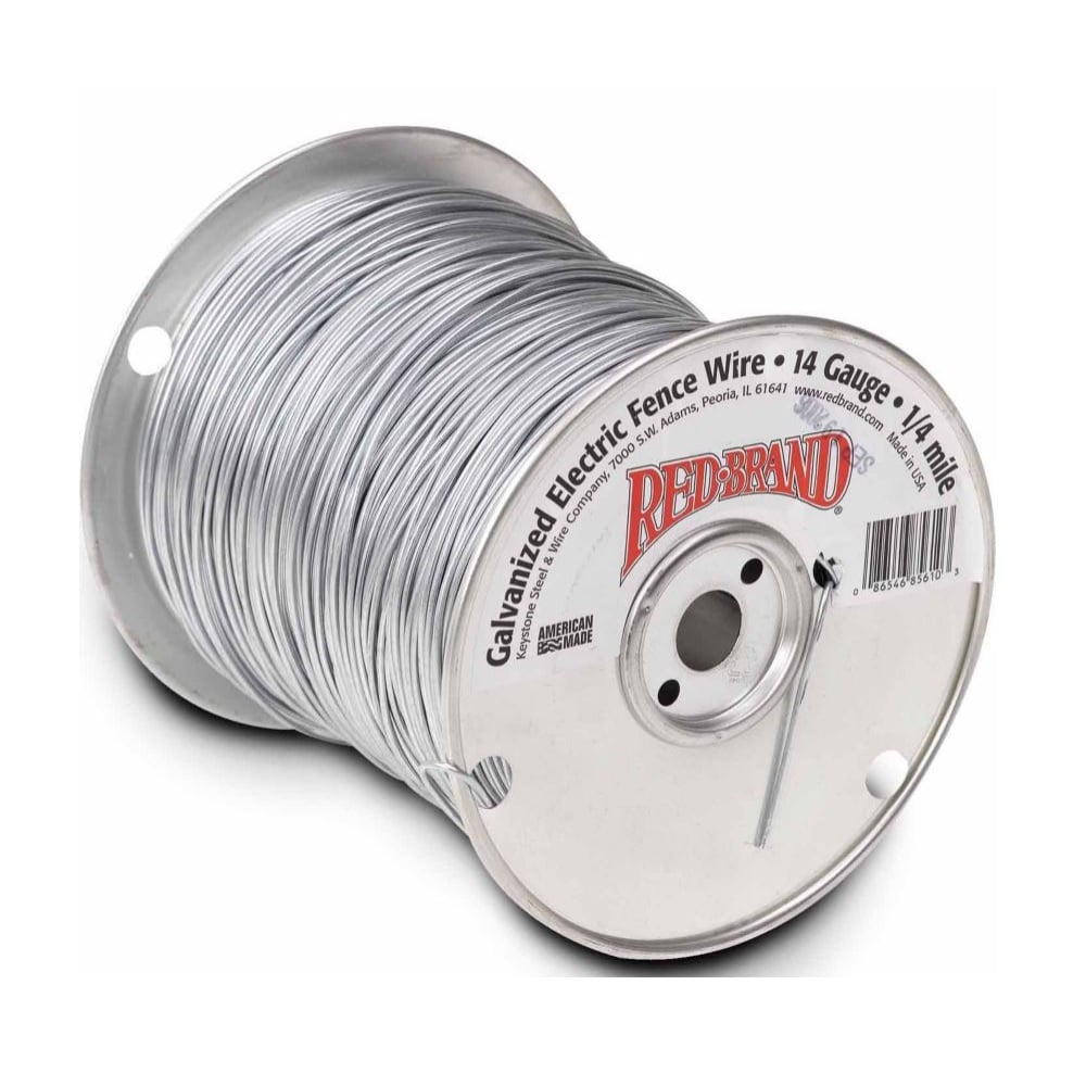 Red Brand Galvanized Electric Fence Wire 14 Gauge - 1/4 Mile - 85610