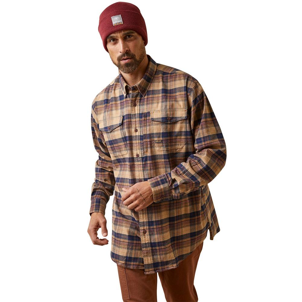 Ariat Women's Shirt Clear Sky Blue Plaid Rebar Long Sleeve Ariat Women's Shirt Clear Sky Blue Plaid Rebar Long Sleeve