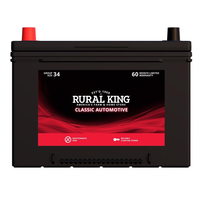 Rural King Classic Automotive Battery - 34-60