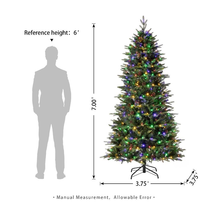7FT PreLit Christmas Trees with Remote Control on Sale