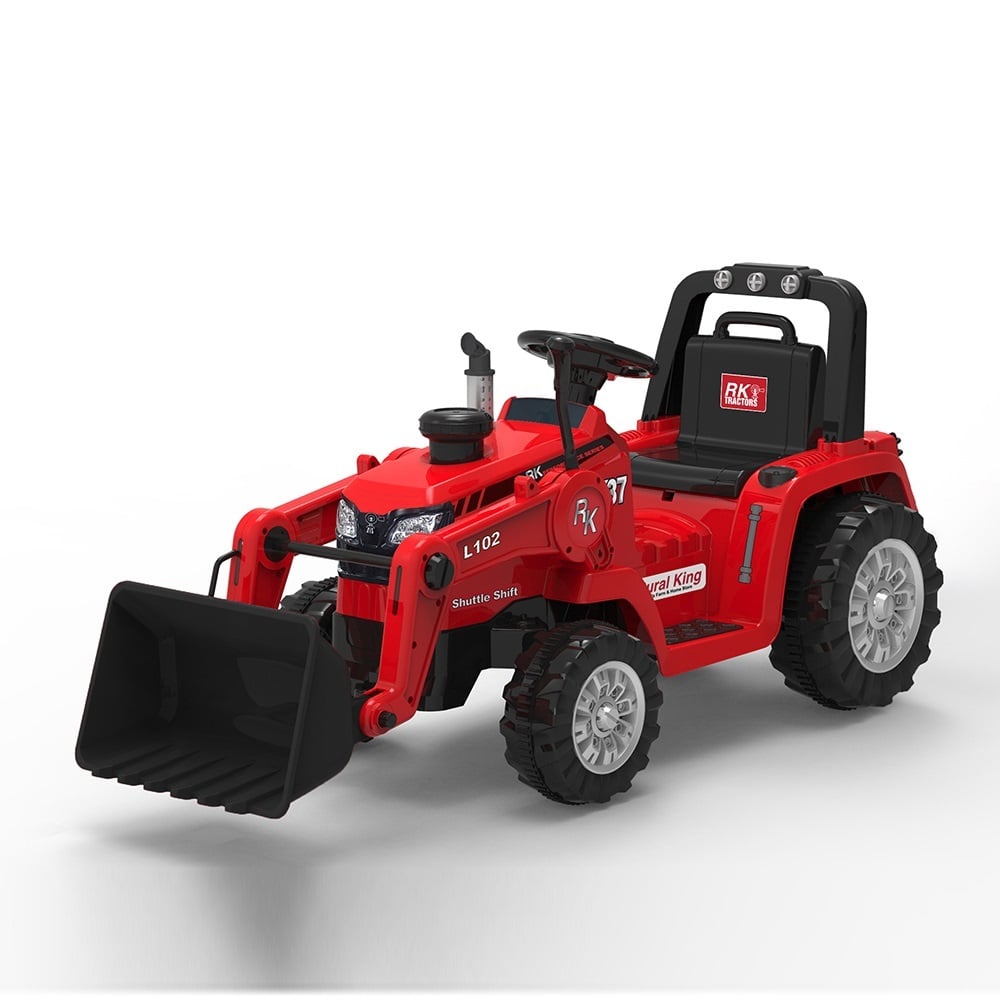 Wonderlanes 12V Ride on RK Tractor Red, Battery Powered - 3015