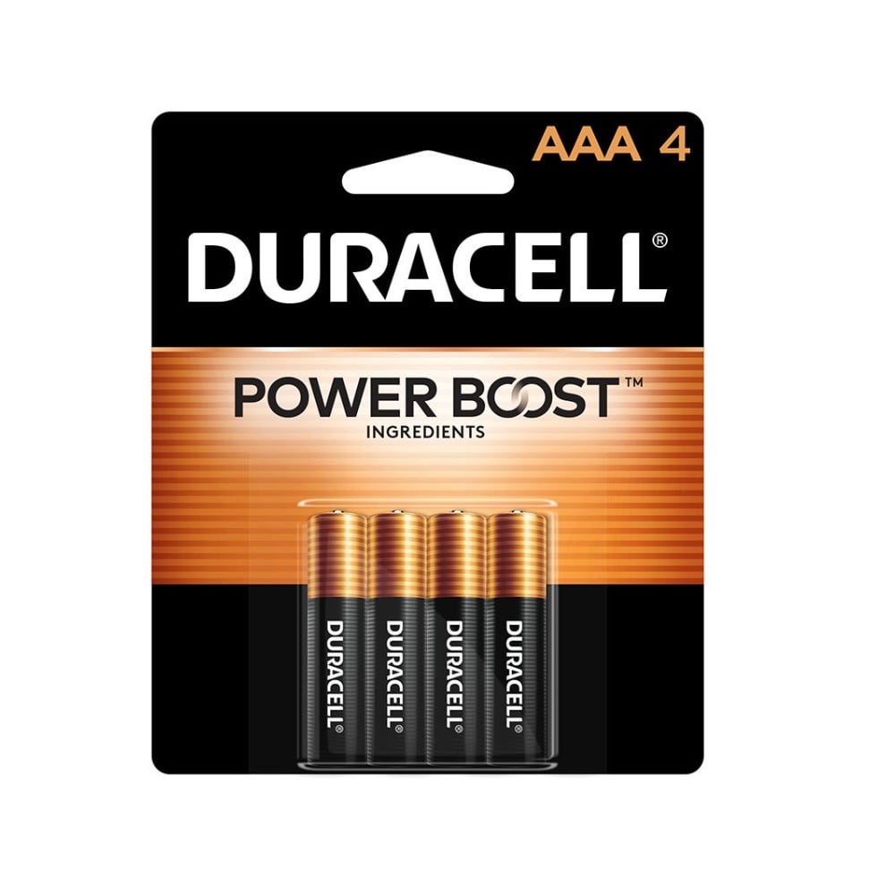 Duracell Coppertop AAA Alkaline Batteries, 4 Pack
