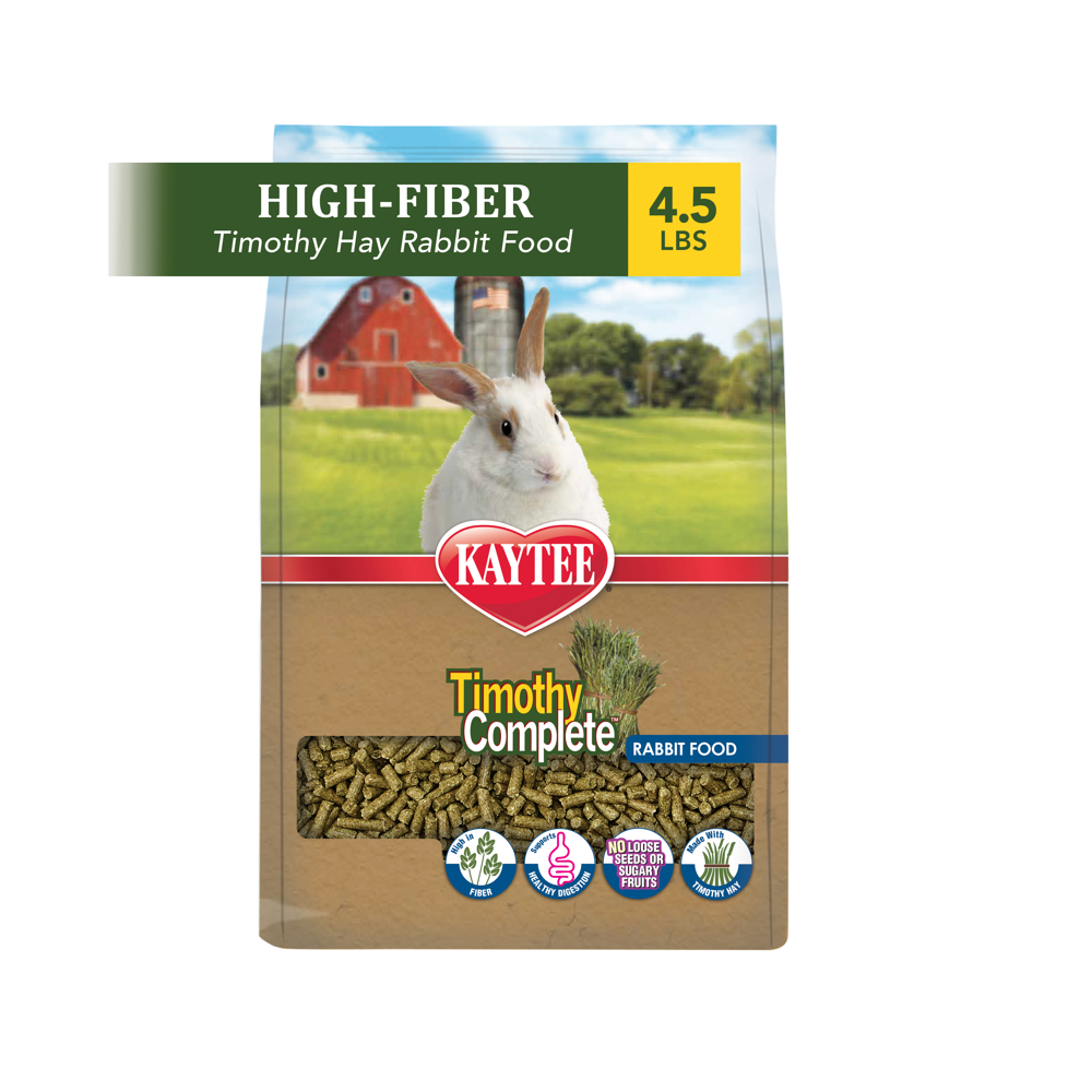 Kaytee Timothy Complete Rabbit Feed 4.5 lb. Bag - 100213639