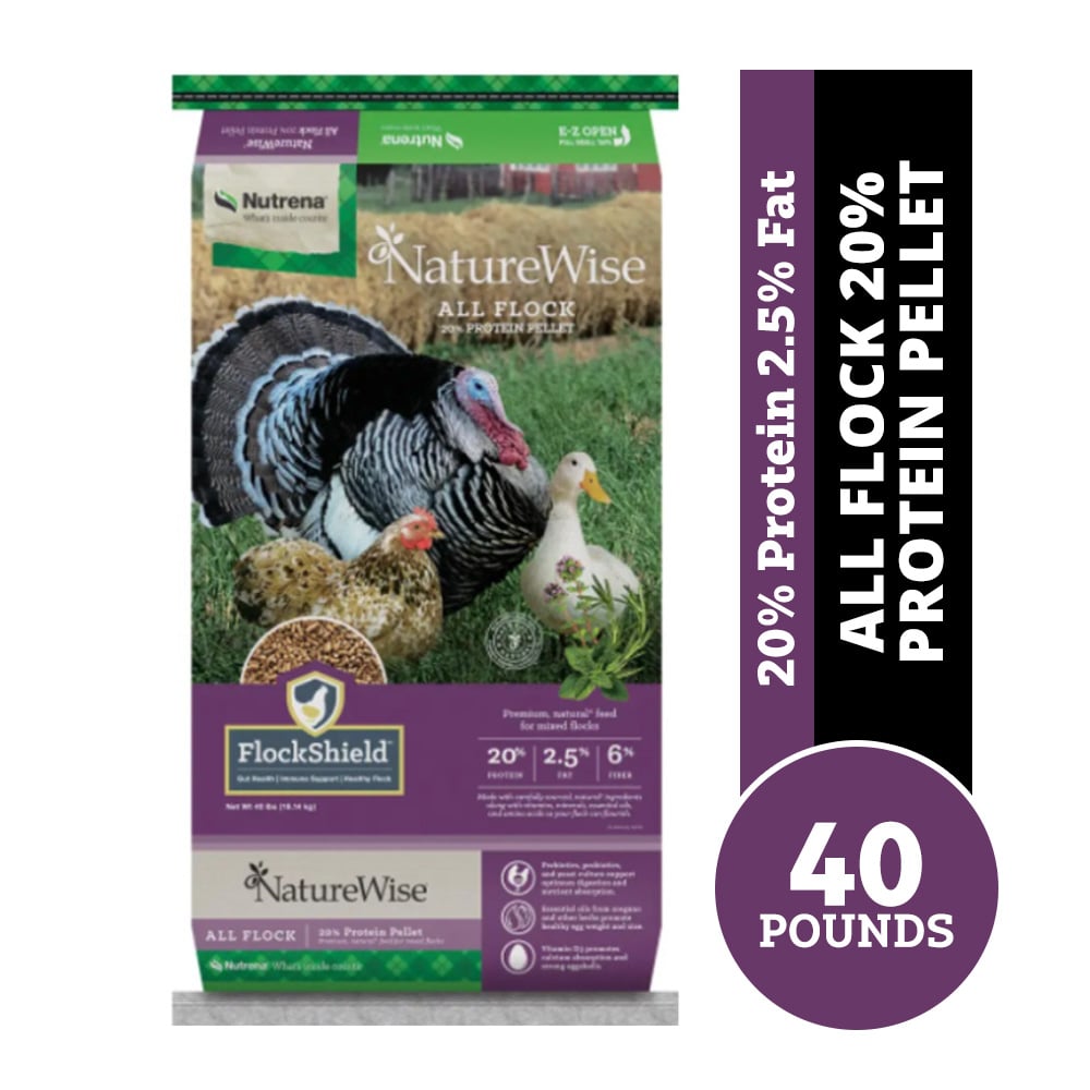 Nutrena NatureWise® All Flock 20% Pellet Poultry Feed, 40 lb. Bag