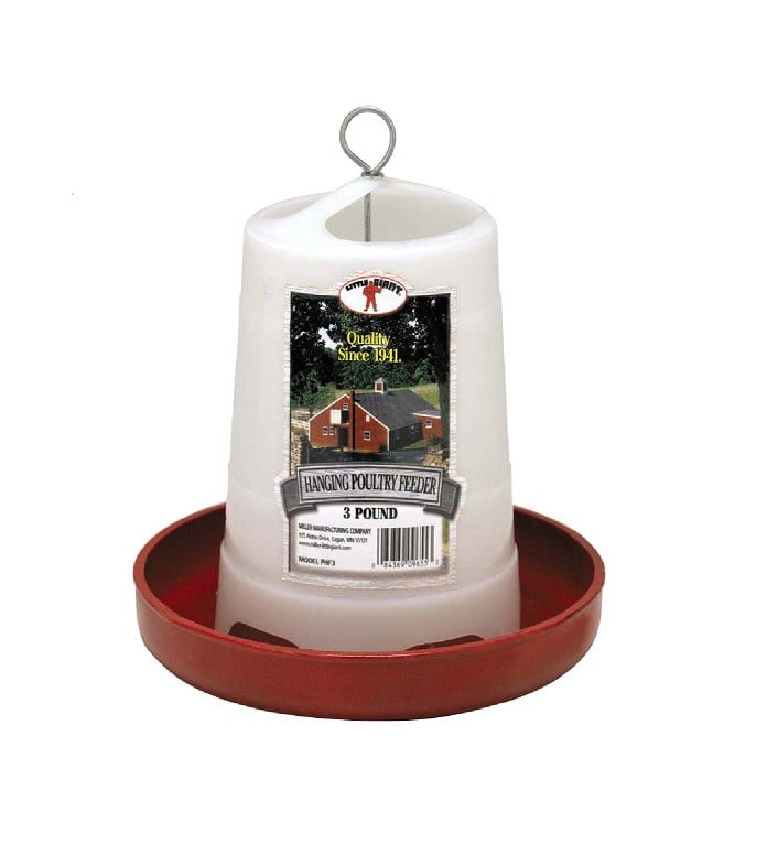 Little Giant Plastic Hanging Poultry Feeder, 3 Pound - PHF3
