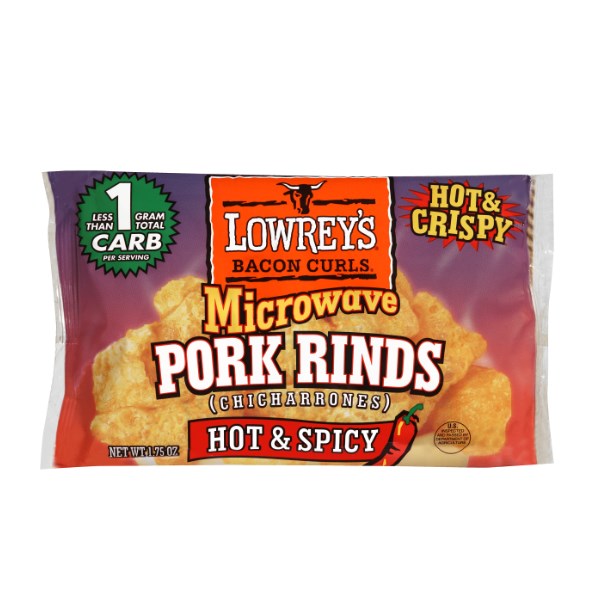 Spicy Microwave Pork Rinds, 1.75 oz.