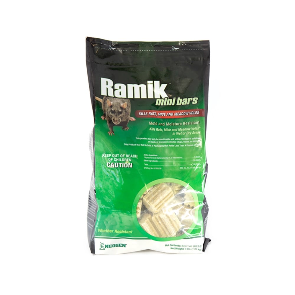 Ramik® Mini Bars Rodenticide, 1 oz. Bars, 64 Count - 116331