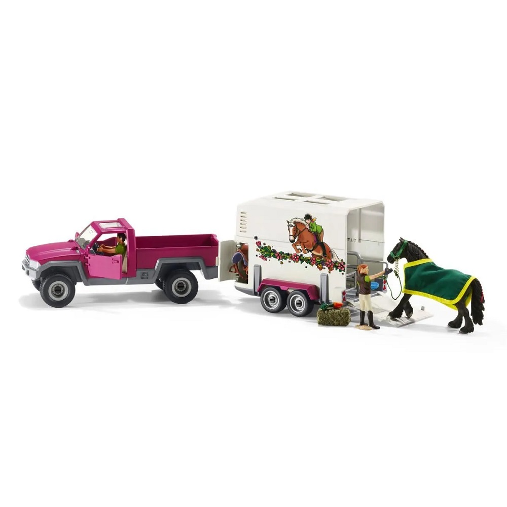 Schleich Pickup With Horse Box - 42346