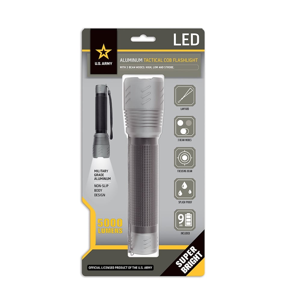 5000 Lumen Aluminum Tactical Flashlight - 25450-US