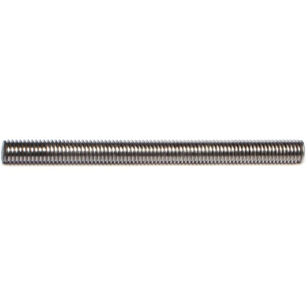 Wide Course Thread Rod Midwest Fastener 8mm-1.25 x 100mm Zinc Plated Low Carbon Coarse Thread ...