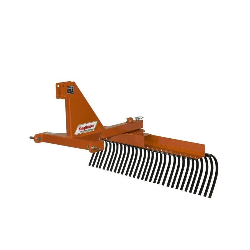 Ac 77 Rake King Kutter 5 ft. Professional Landscape Rake - Orange | Rural King