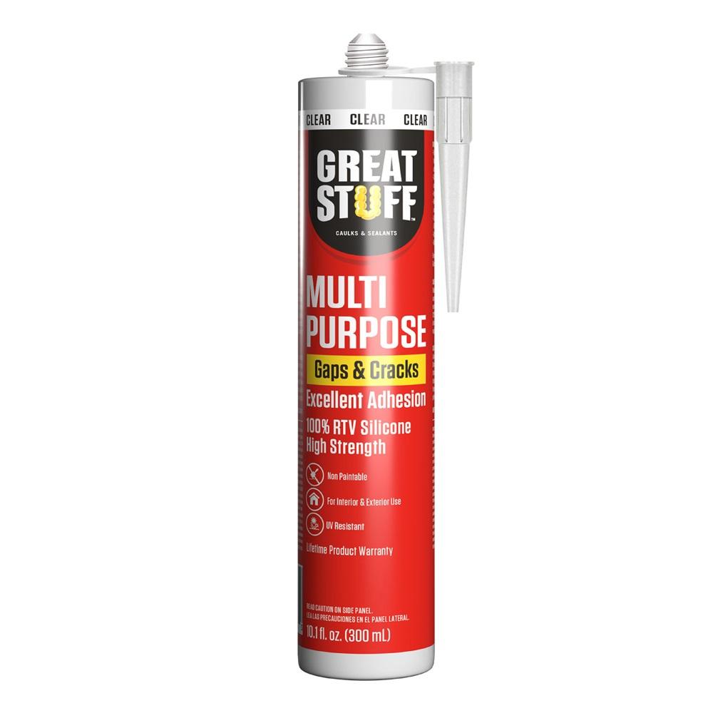 Grates Stuff Rtv Great Stuff™ Multi-Purpose 100% RTV Silicone Sealant - White, 10.1 fl ...