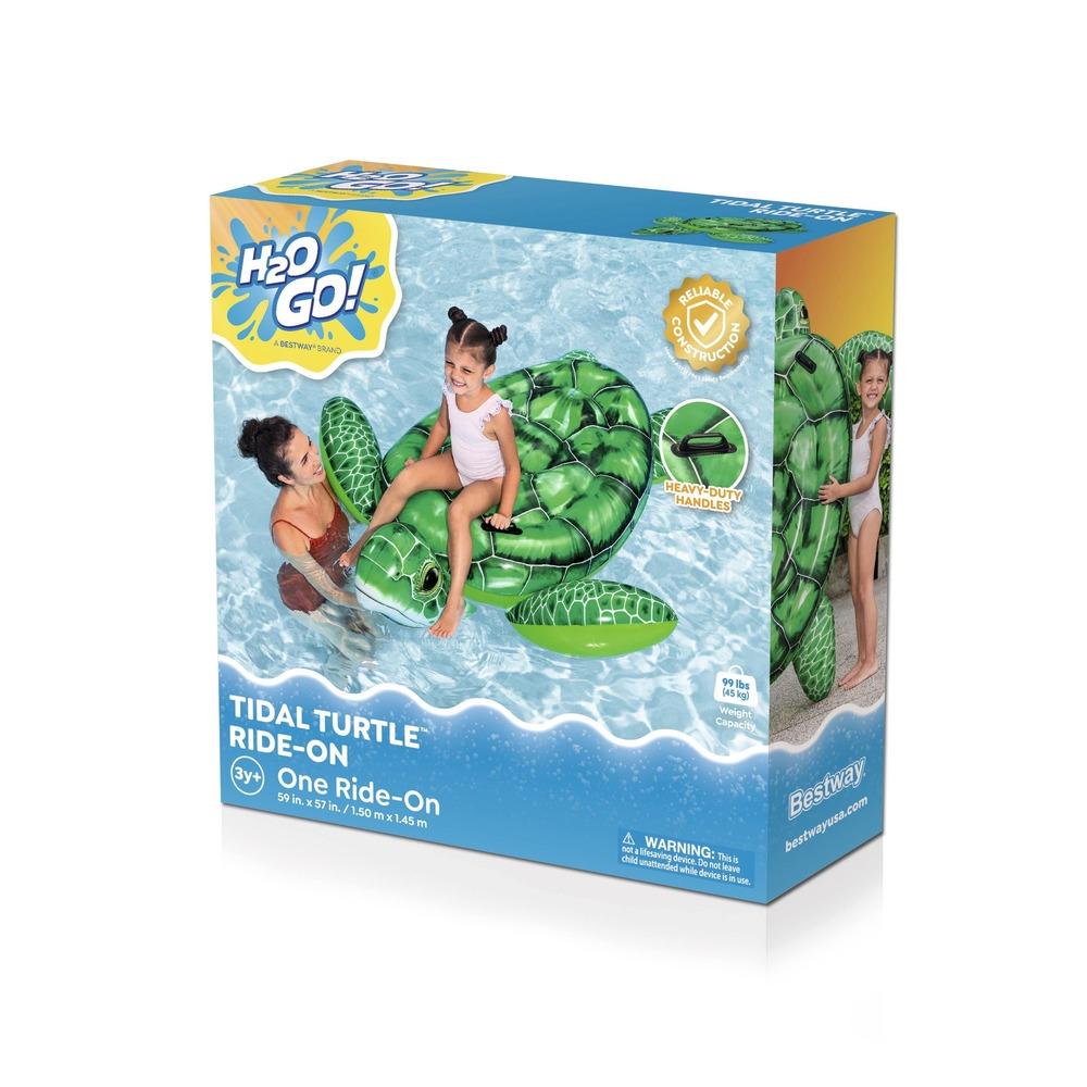 Turtlebox Float Bestway H2OGO! Tidal Turtle Kids Ride-On Pool Float - 41524E | Rural King