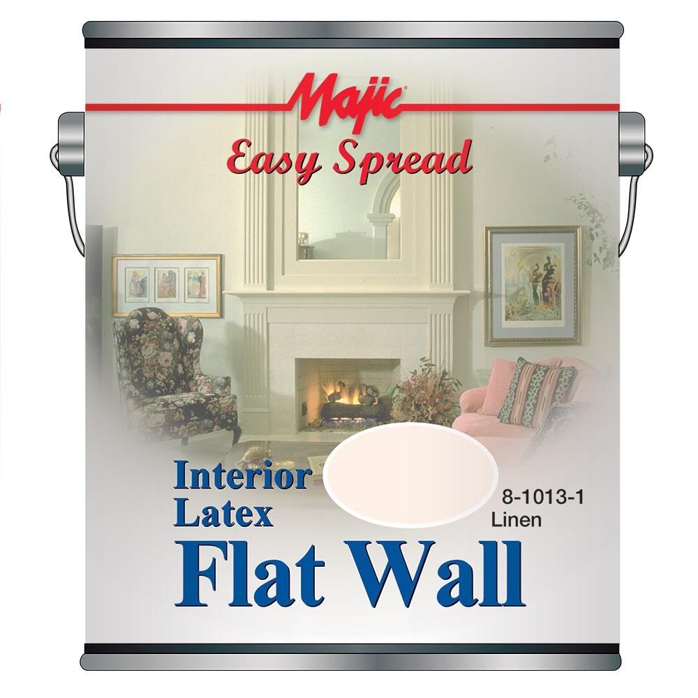 Majic Easy Spread Interior Latex Flat Wall Paint Linen Gallon - 8-1013 ...
