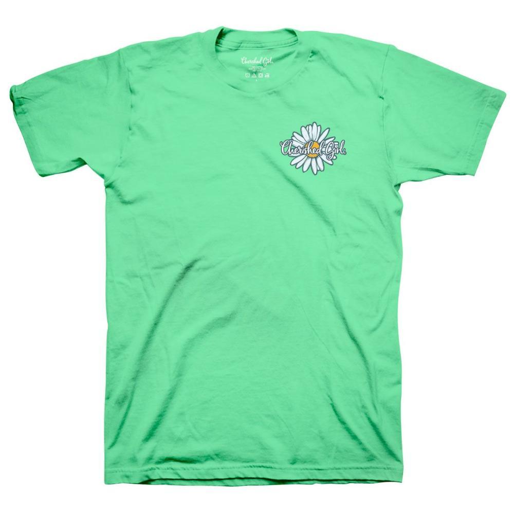 Cute 'Gardening' Faith T-Shirt For Women - Turquoise Cotton Tee - Christian Gift