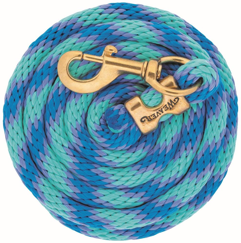 Weaver Lead Ropes Weaver Equine Poly Lead Rope with Solid Brass 225 Snap - 35-2100-Q15 ...