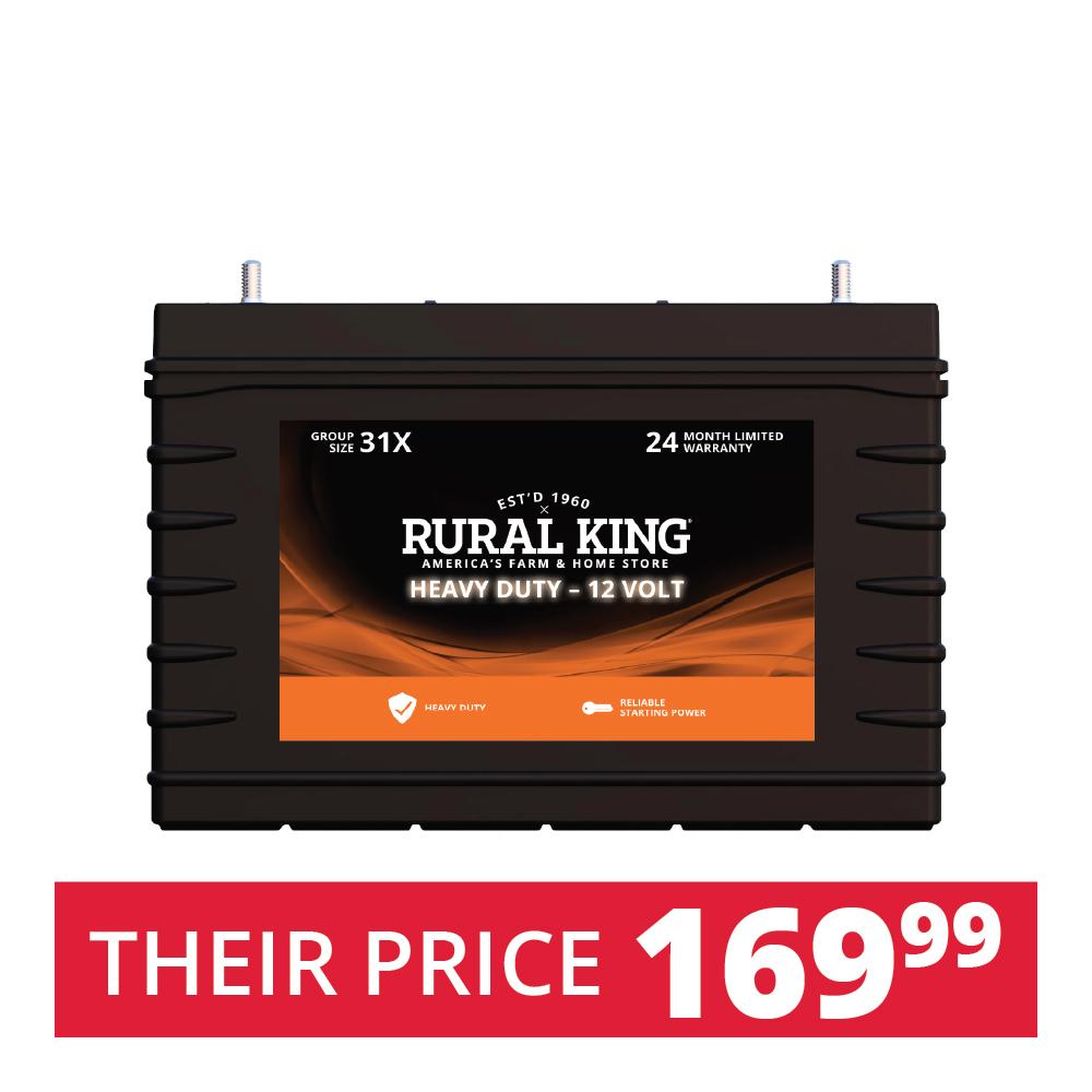 Commercial Heavy Duty Automotive Battery 925 CCA Group Size 31X Rural