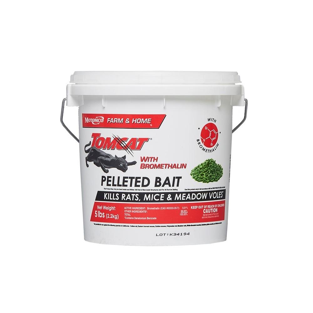 Tomcat Rodent Killer Pellets with Bromethalin, 5 lb Bucket - 22045 ...