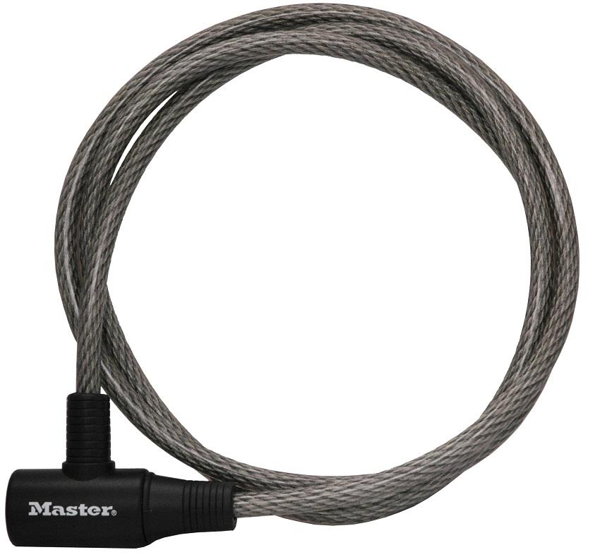 Keyed Cable Master Lock 6 Foot 1.8m Long x 3/8in 10mm Diameter Keyed Cable Lock ...
