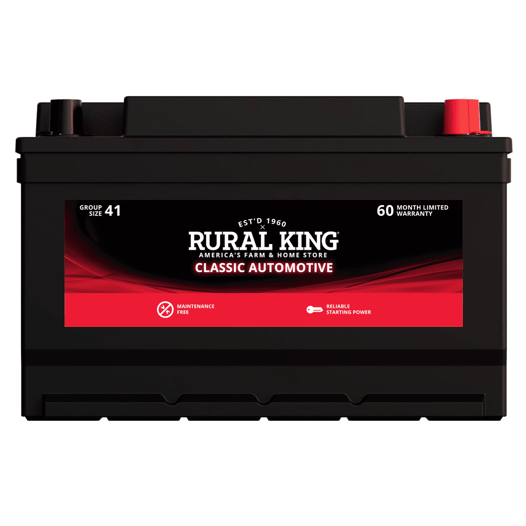 Rural King Classic Automotive Battery, Group Size 41 Rural King