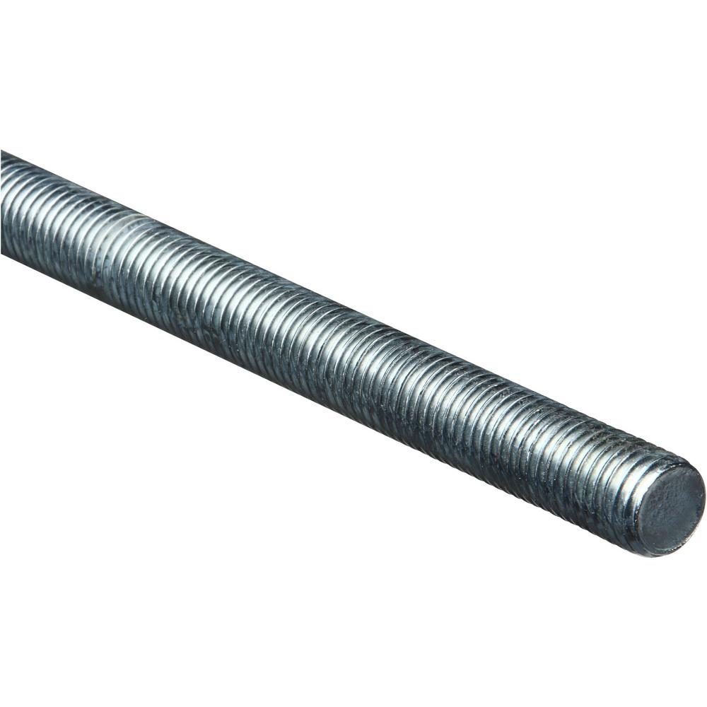 Coarse Rod National Hardware 4000BC Steel Threaded Rod - Coarse Thread in Zinc ...