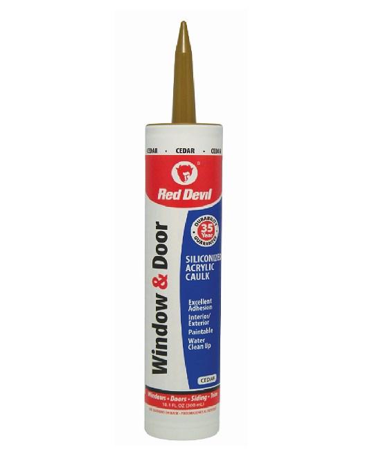 Window Red Devil Red Devil Window And Door Acrylic Caulk, Cedar - 0846/30 | Rural King