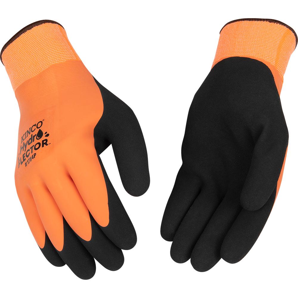 Kinco 909 HI VIS – Orange Sicherheitshandschuhe Mit Schweinsleder & Netzrücken