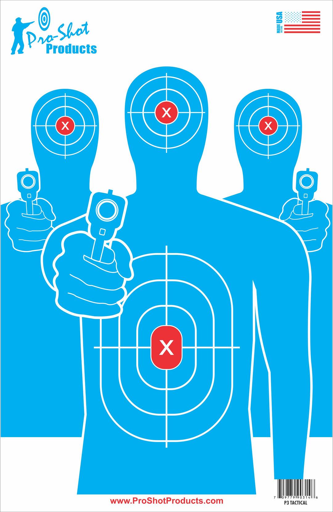 Target Bulletproof 13 Inch x 20 Inch Tactical Target with Adhesive Backing 6 Pack - P3 ...