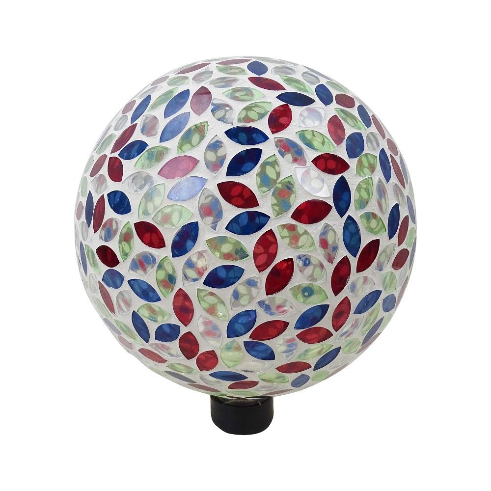 Alpine 10 In. Dia. Electric Silver Glass Gazing Globe Alpine 10 In. Dia. Electric Silver Glass Gazing Globe