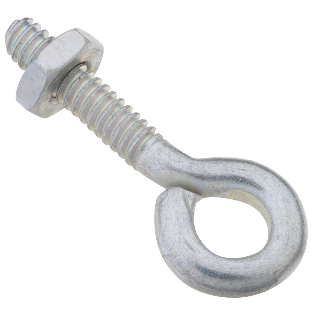 National N221-309 2160BC Eye Bolt Zinc-Plated W/Nut 1/2 X 4