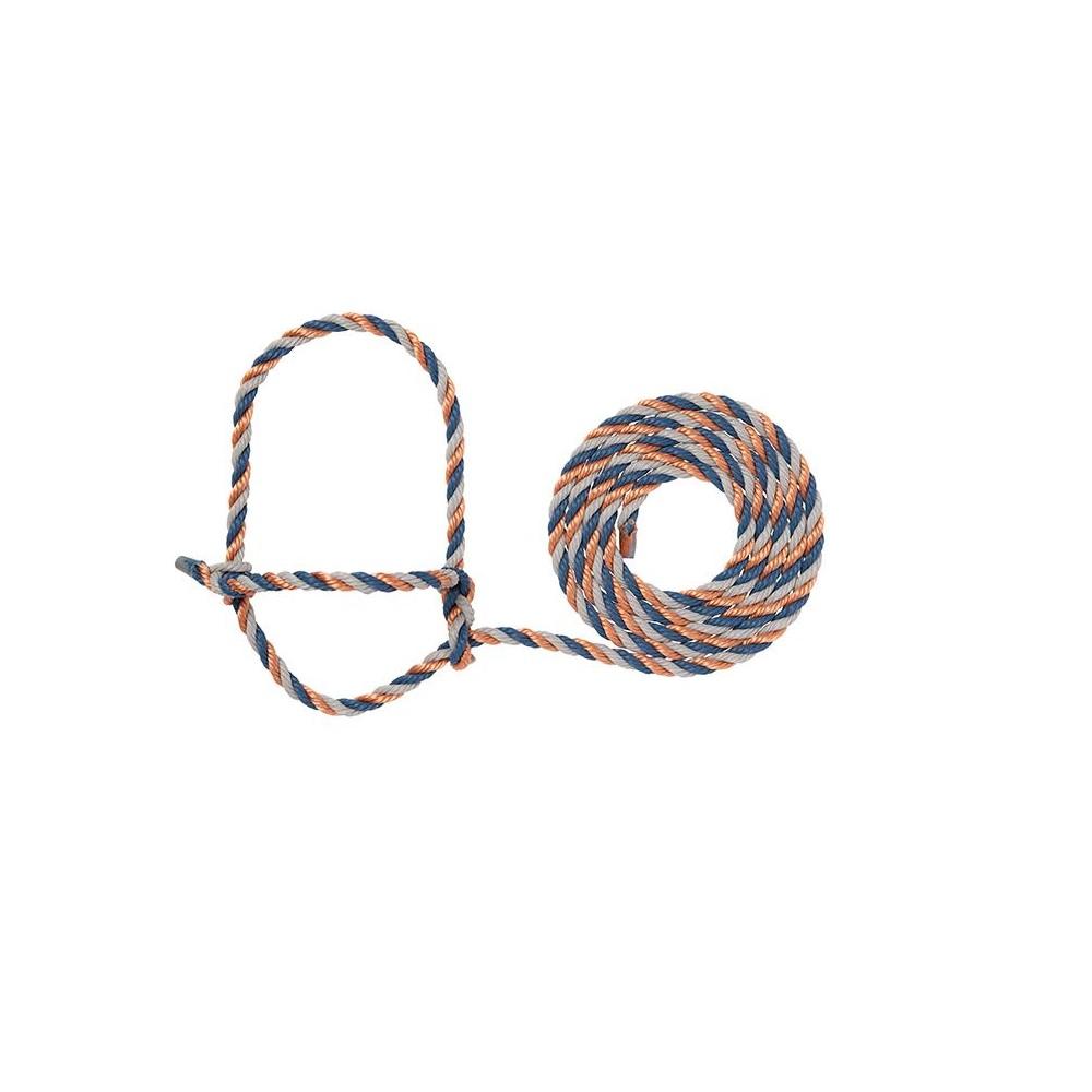 Cattle Rope Loop Weaver Livestock Cattle Rope Halter, Navy/Gray/Copper - 35-7900-436 ...