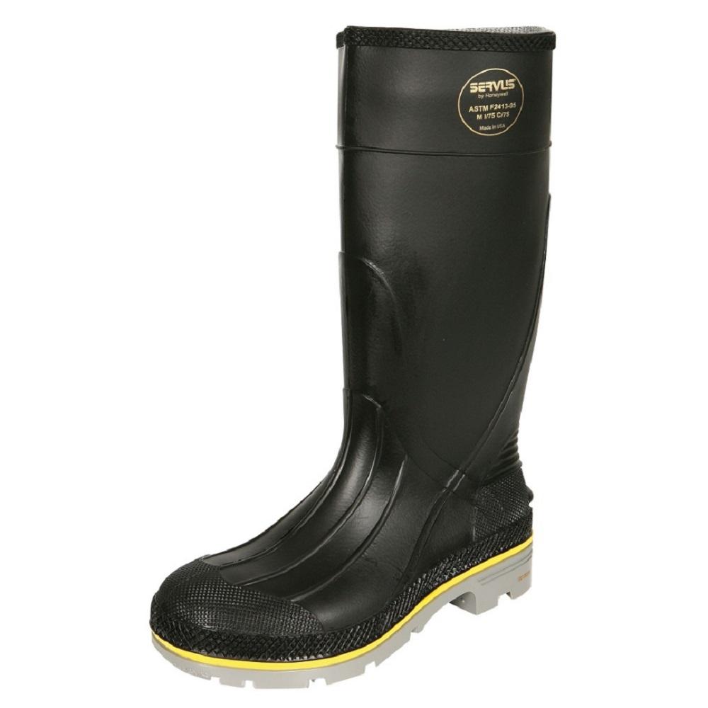 Servus Men's 14" PVC Steel Toe Work Boots - Waterproof, Slip-Resistant, Comfort Technology