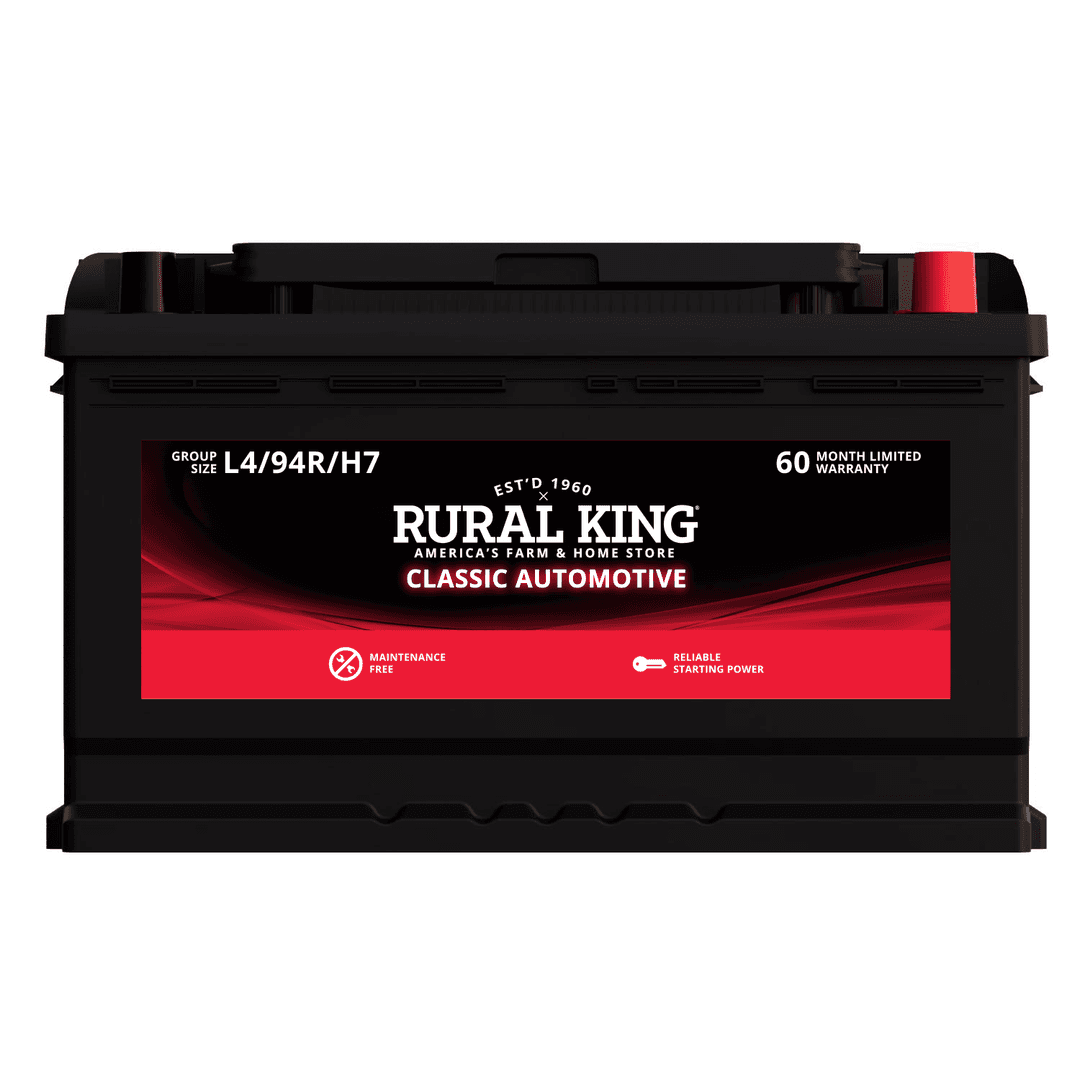 Rural King Classic Automotive Battery, Group Size L4/94R/H Rural King